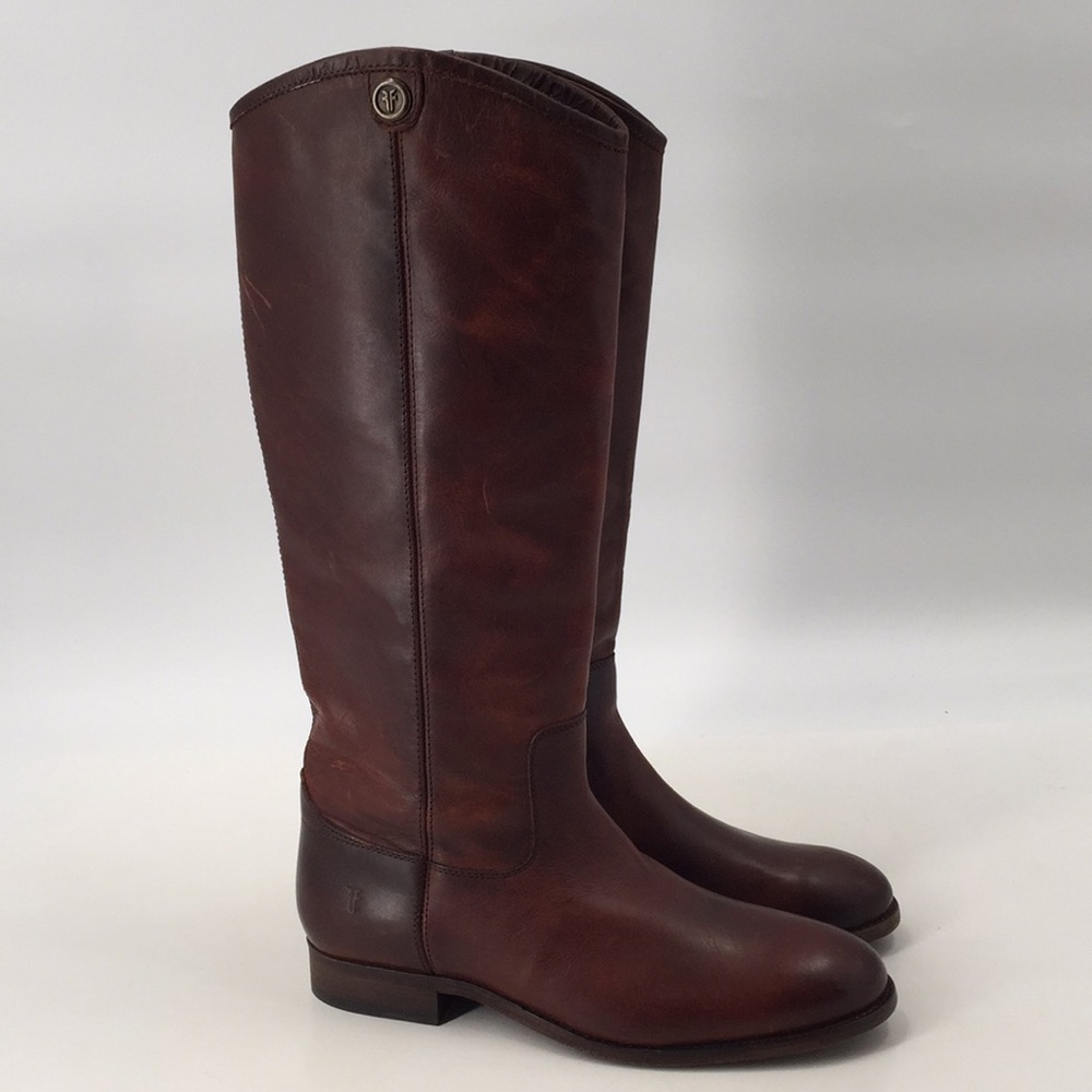 New Frye Melissa Button 2 Boots Redwood 9 - Picture 2 of 12